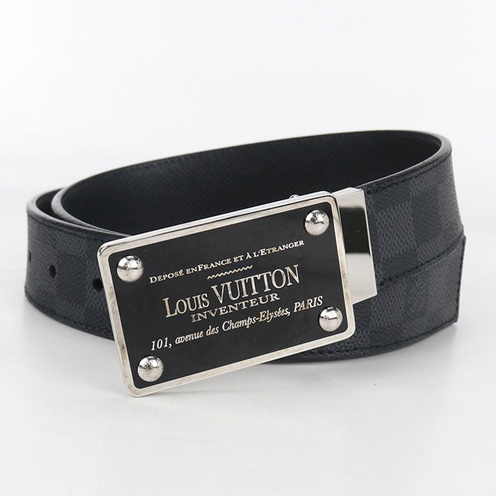 LOUIS VUITTON Suntur Avantour Graphite M9632U belt PVC / leather CA2123 Men
