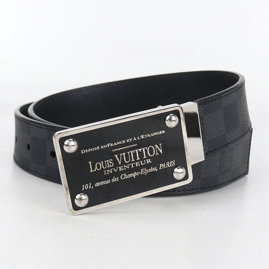 LOUIS VUITTON Suntur Avantour Graphite M9632U belt PVC / leather CA2123 Men