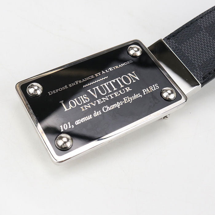 LOUIS VUITTON Suntur Avantour Graphite M9632U belt PVC / leather CA2123 Men