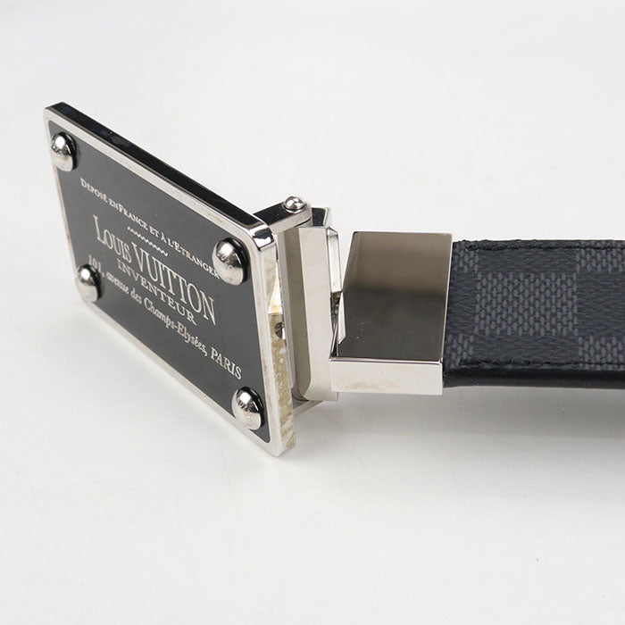 LOUIS VUITTON Suntur Avantour Graphite M9632U belt PVC / leather CA2123 Men
