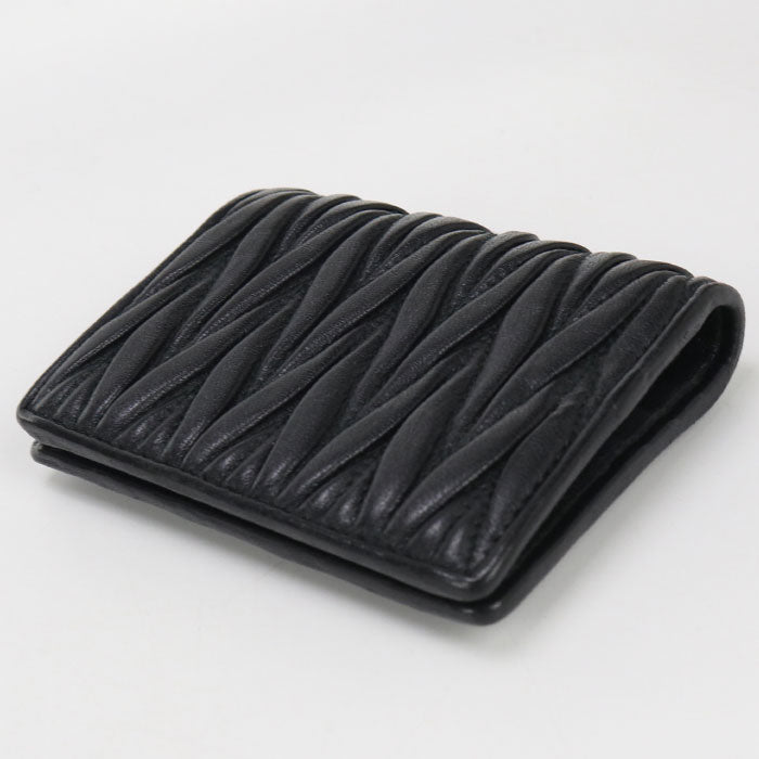 MIUMIU(OUTLET) Materasse 5MV204 AFPP F0002 Bifold Wallet leather Women