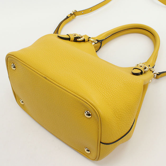 MIUMIU 2WAY Vitello Phoenix 5BE886 Tote Bag leather Women's