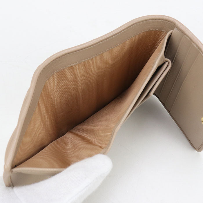 MIUMIU(OUTLET) Materasse 5MH016 Tri-fold wallet/lambskin Women