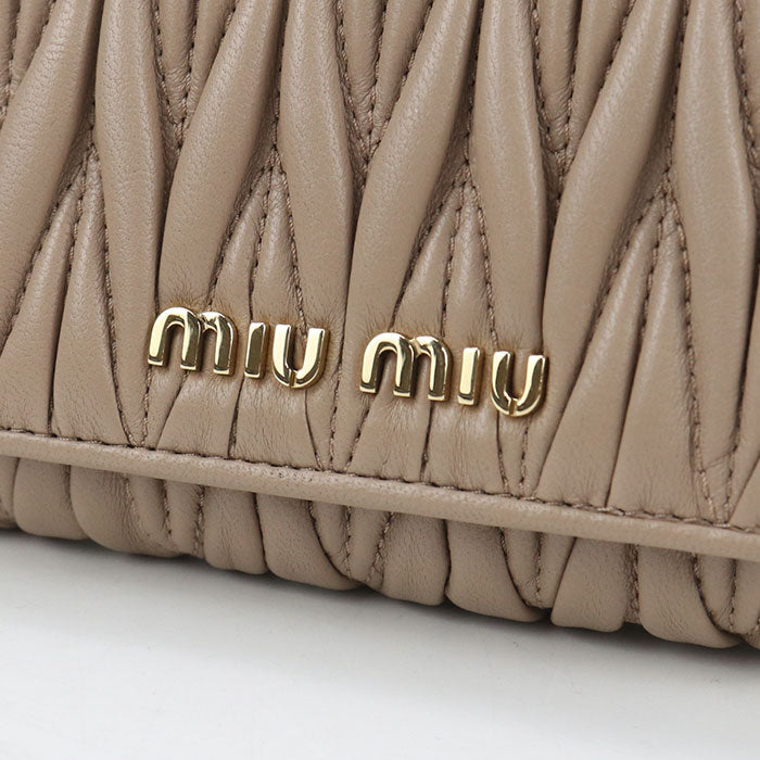 MIUMIU(OUTLET) Materasse 5MH016 Tri-fold wallet/lambskin Women