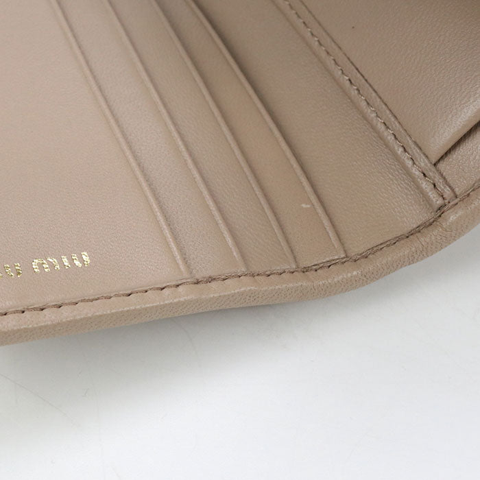 MIUMIU(OUTLET) Materasse 5MH016 Tri-fold wallet/lambskin Women