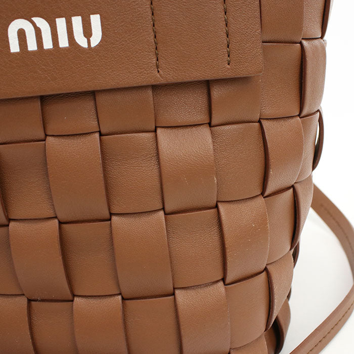 MIUMIU  2WAY Intretti 5BE052 2D8K F0046 Tote bag leather Women