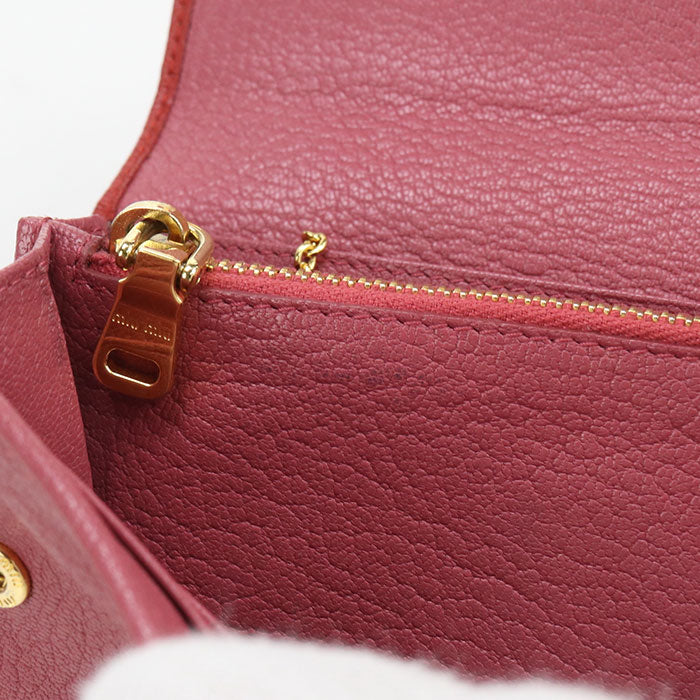 MIUMIU  Purse folio Goat leather Women