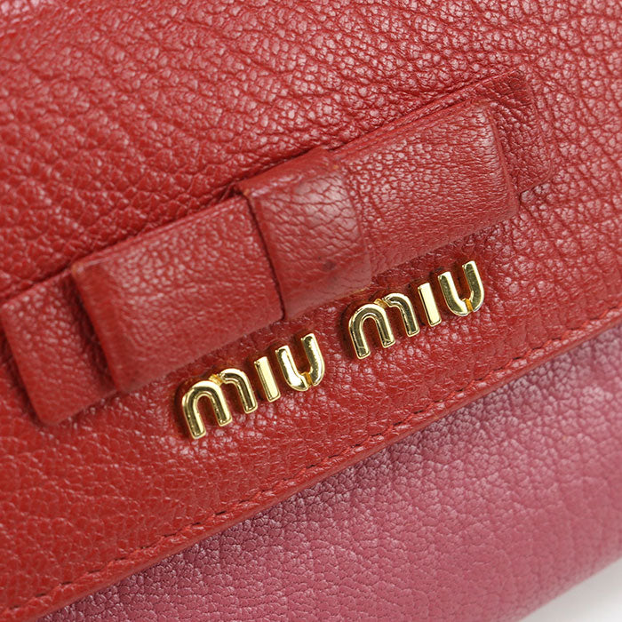MIUMIU  Purse folio Goat leather Women