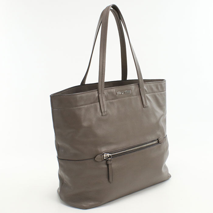 MIUMIU RR1820 Tote Bag leather Women's