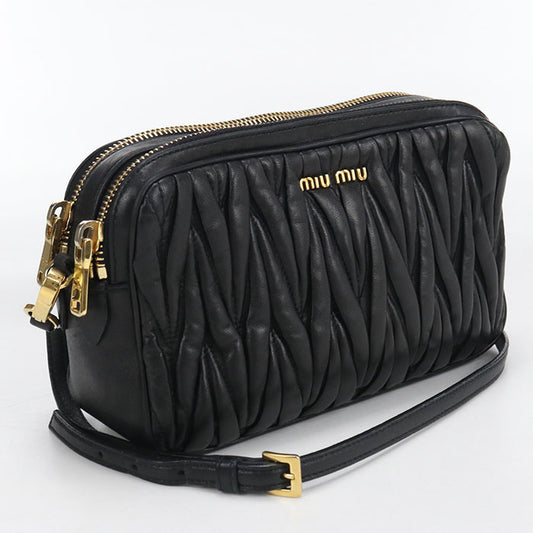 MIUMIU  Materasse Diagonal Shoulder bag leather Women