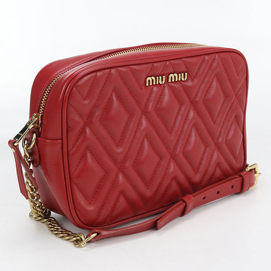 MIUMIU  Chain Diagonal Shoulder bag leather Women