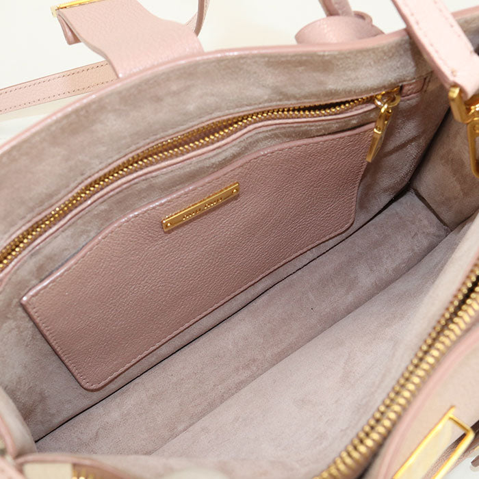 MIUMIU 2WAY Madras 5BA104 F0JW1 2AJB Tote Bag/Goat leather Women's