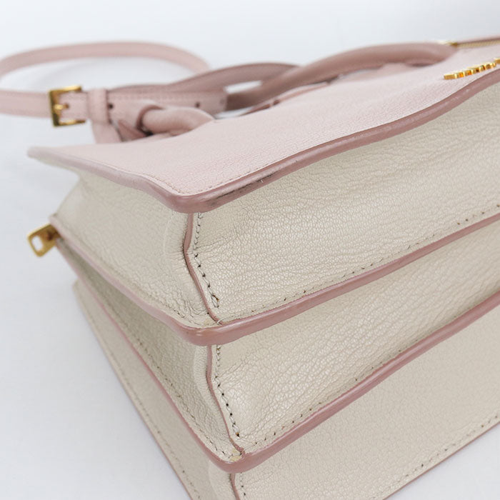 MIUMIU 2WAY Madras 5BA104 F0JW1 2AJB Tote Bag/Goat leather Women's