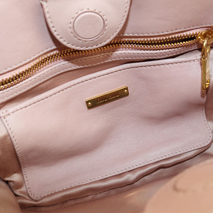 MIUMIU 2WAY Materasse Tote Bag lambskin Women's