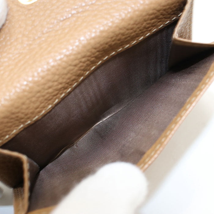 MIUMIU Folding Wallet with Flap Vittero Dino Leather 5MH043 2DT7 F030E Tri-fold wallet Calfskin Women's