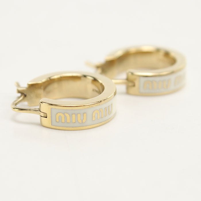 MIUMIU Enamel Metal Pierce Pierce metal Women's