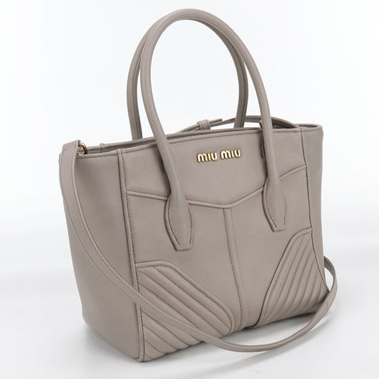 MIUMIU 2WAY 5BA145 2E5W F0D32 Tote Bag/Nappa leather Women's