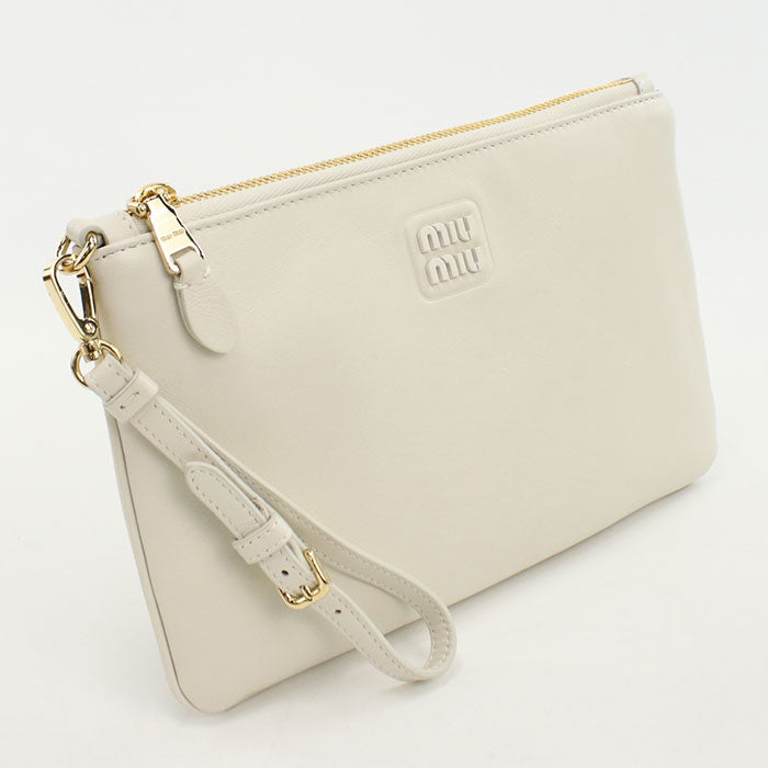 MIUMIU Clutch bag 5NH012 2CTX F0009 Clutch bag leather Women's
