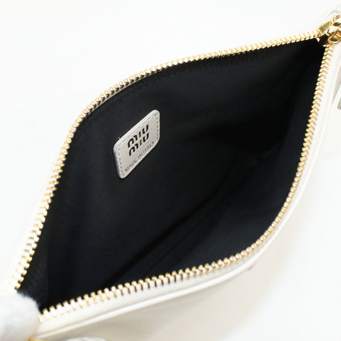 MIUMIU Clutch bag 5NH012 2CTX F0009 Clutch bag leather Women's