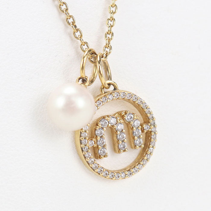 MIUMIU Rhinestone Necklace metal/Rhinestone Women's