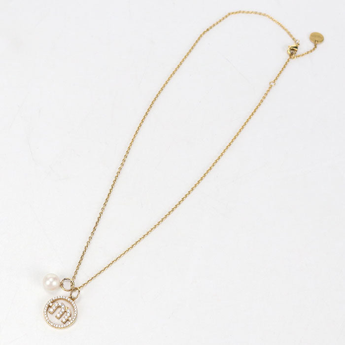 MIUMIU Rhinestone Necklace metal/Rhinestone Women's