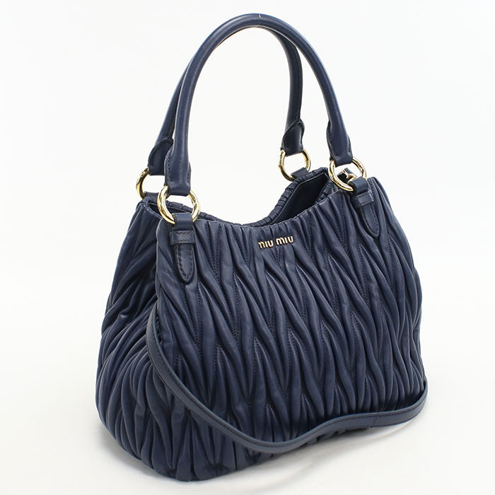 MIUMIU 2WAY Materasse 5BE886 N88 F0016 Tote Bag/Sheep leather Women's
