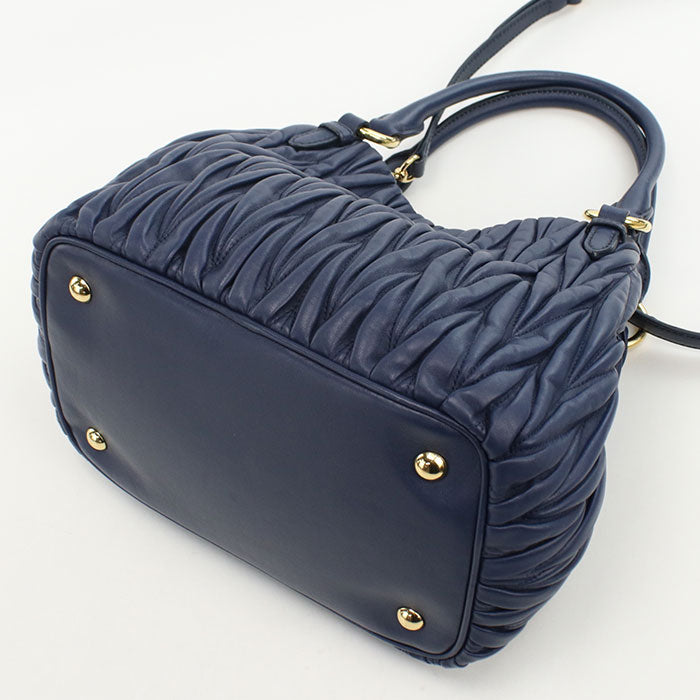 MIUMIU 2WAY Materasse 5BE886 N88 F0016 Tote Bag/Sheep leather Women's