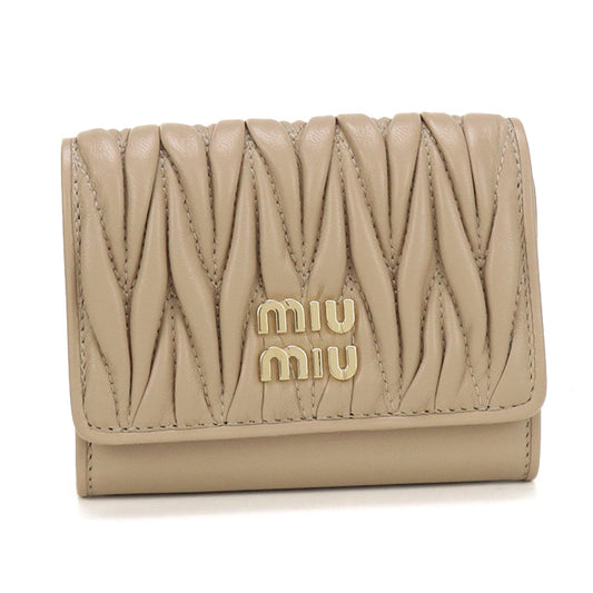 MIUMIU(OUTLET) Leather Card Case Materasse MI94949 name card holder/Leather Card Case Women