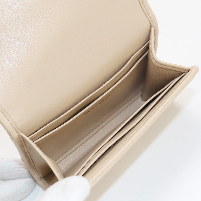 MIUMIU(OUTLET) Leather Card Case Materasse MI94949 name card holder/Leather Card Case Women