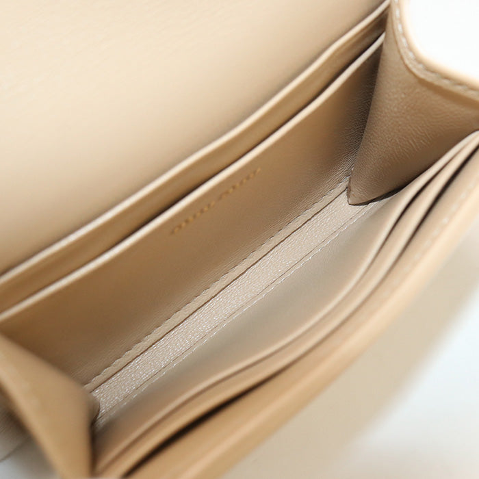 MIUMIU(OUTLET) Leather Card Case Materasse MI94949 name card holder/Leather Card Case Women