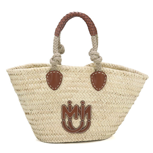 MIUMIU(OUTLET) Straw Bag Tote Bag 5BG206 2DDH F0A5T Basket bag straw/Wicker Women