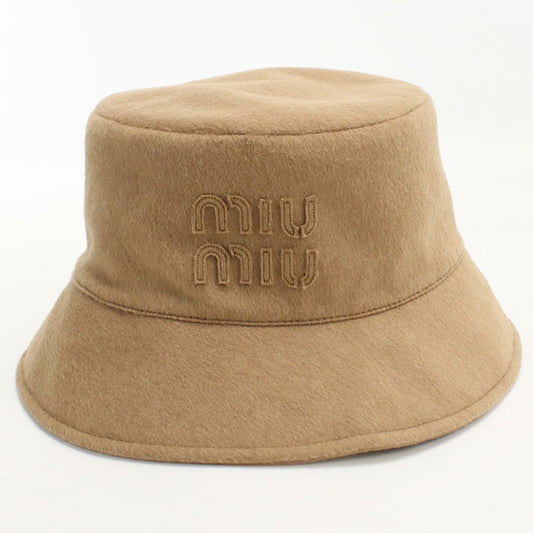 MIUMIU(OUTLET) Bucket hat 5HC196 2CP1 hat/Camel 100% unisex