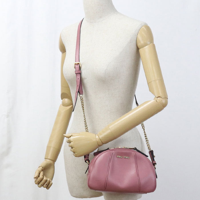 MIUMIU(OUTLET) Chain 5BH142 Diagonal shoulder bag Calfskin Women