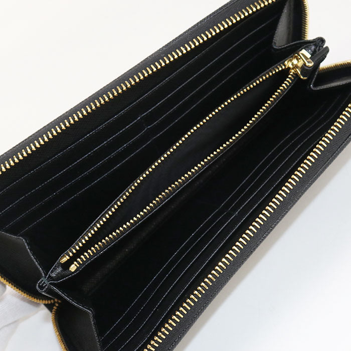 PRADA zip around long wallet saffiano triangle 1ML506 2DMI F0002 PurseZip Around Nylon Women