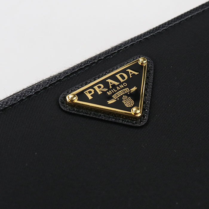 PRADA zip around long wallet saffiano triangle 1ML506 2DMI F0002 PurseZip Around Nylon Women
