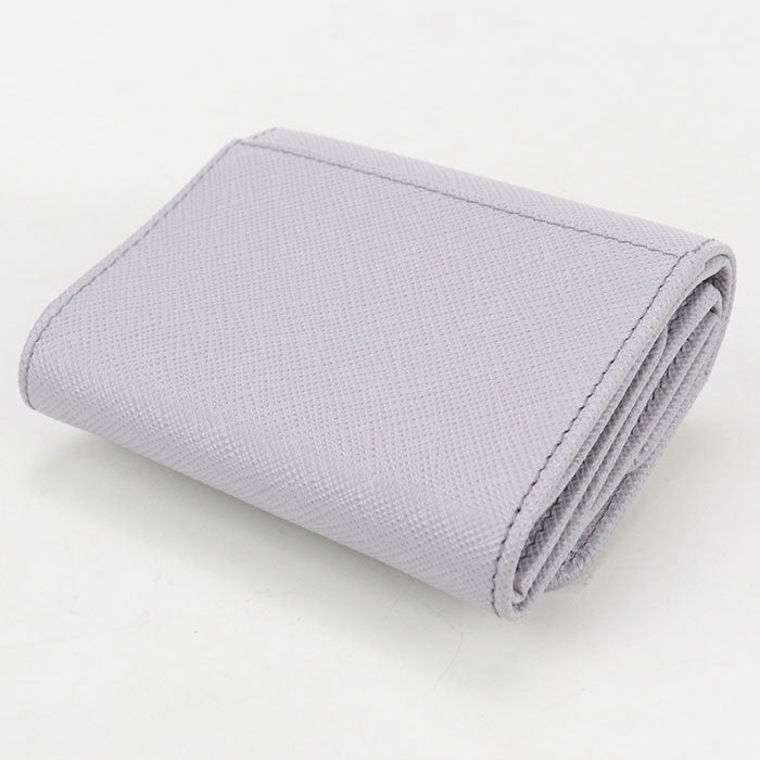 PRADA Saffiano Triangle Wallet Safiano leather 1MH043 QHH F0ETB Three fold wallet leather Women