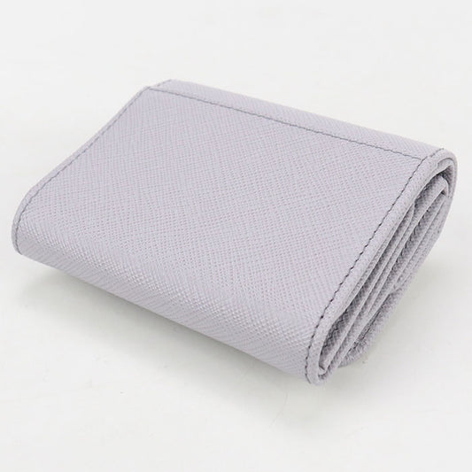 PRADA Saffiano Triangle Wallet Safiano leather 1MH043 QHH F0ETB Three fold wallet leather Women
