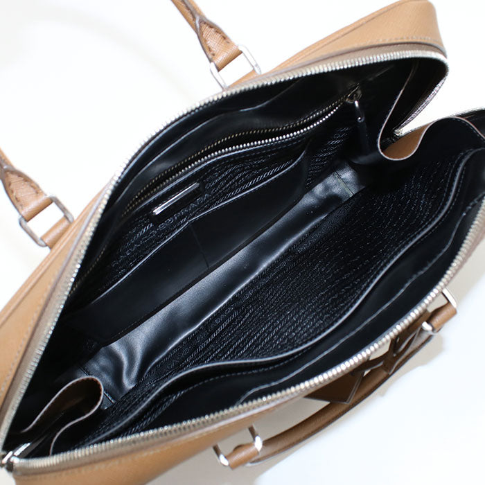 PRADA 2WAY Briefcase/Safiano leather mens