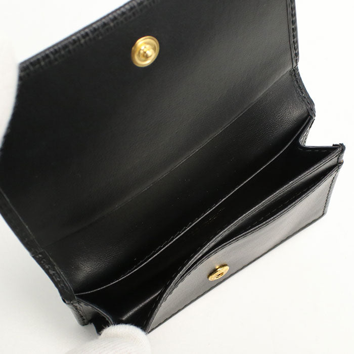 PRADA Triangle Card Case 1MC122 name card holder Calfskin Women