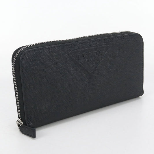 PRADA zip around long wallet Safiano leather PurseZip Around leather Men