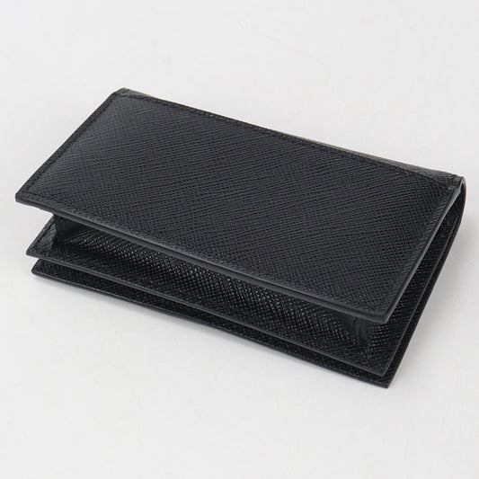 PRADA Safiano leather name card holder Calfskin Men's
