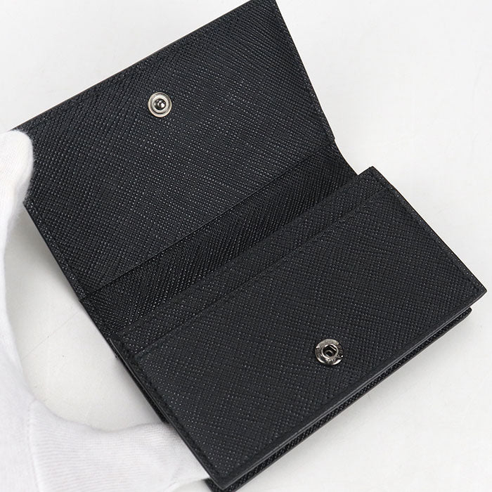 PRADA Safiano leather name card holder Calfskin Men's