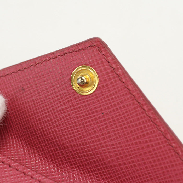 PRADA Saffiano leather wallet 38000 PR80365 Three fold wallet leather/Saffiano leather wallet Women