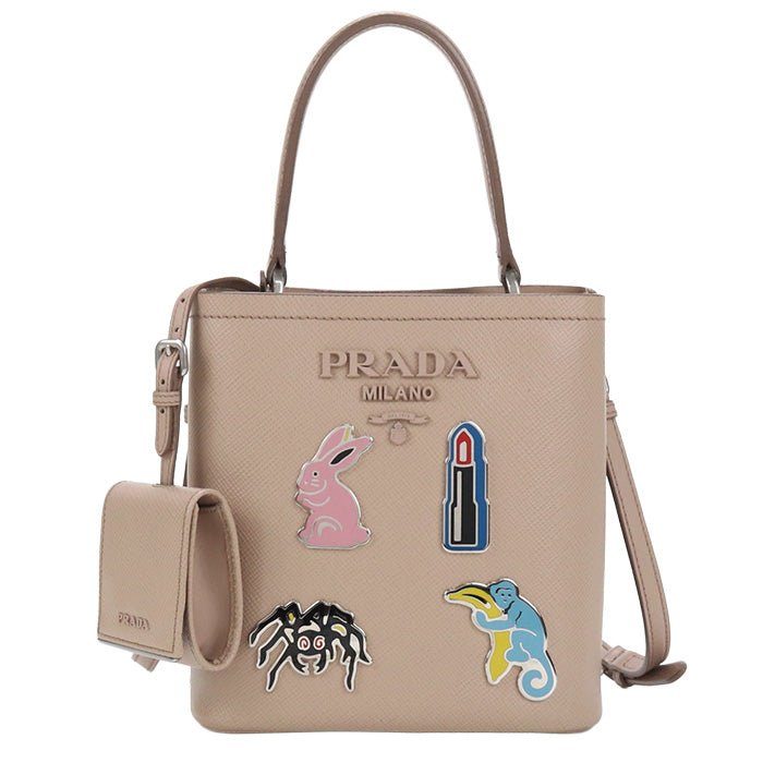 PRADA 1BA217 2ERX F0236 Handbag/Safiano leather Women