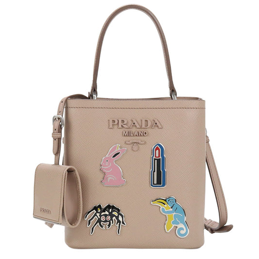 PRADA 1BA217 2ERX F0236 Handbag/Safiano leather Women