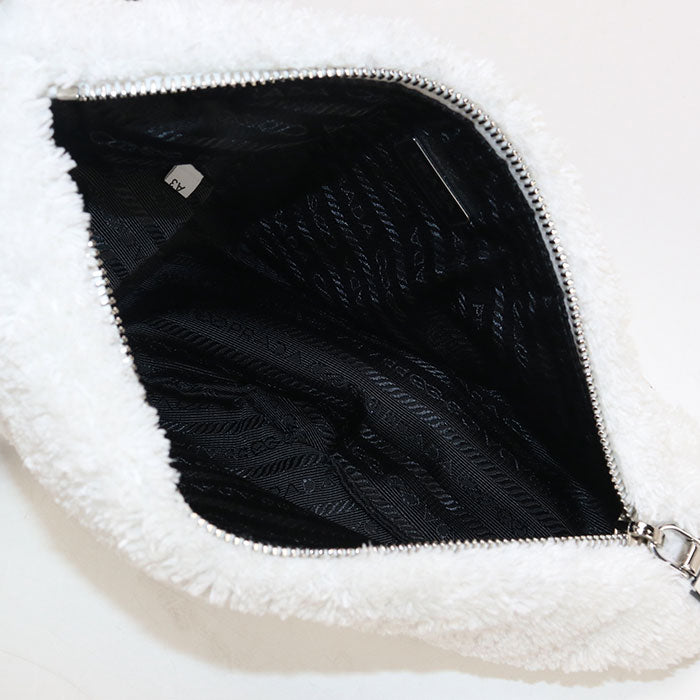 PRADA Triangle 1BH190 Diagonal shoulder bag pile Women