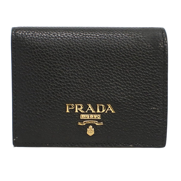 PRADA Leather wallet PR88389 Folded wallet leather/Leather wallet Women