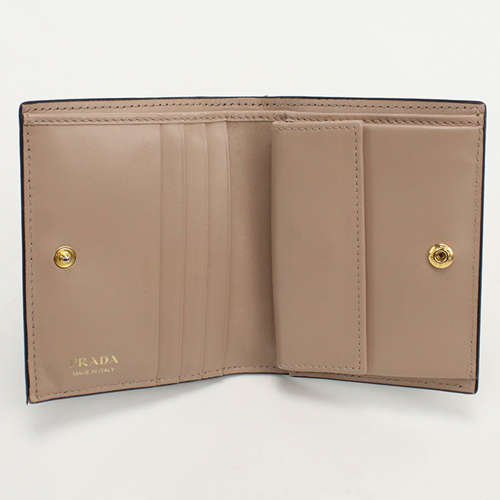 PRADA Leather wallet PR88389 Folded wallet leather/Leather wallet Women