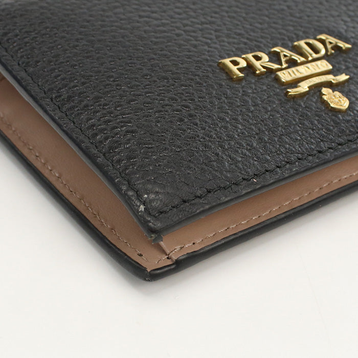 PRADA Leather wallet PR88389 Folded wallet leather/Leather wallet Women