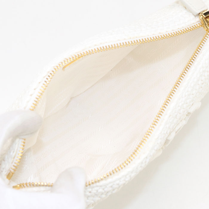 PRADA 1BH190 Diagonal shoulder bag Raffia Women